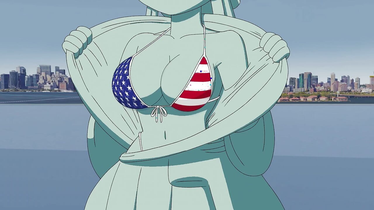 4th of July Hentai Cartoon – Sexy Statue of Liberty